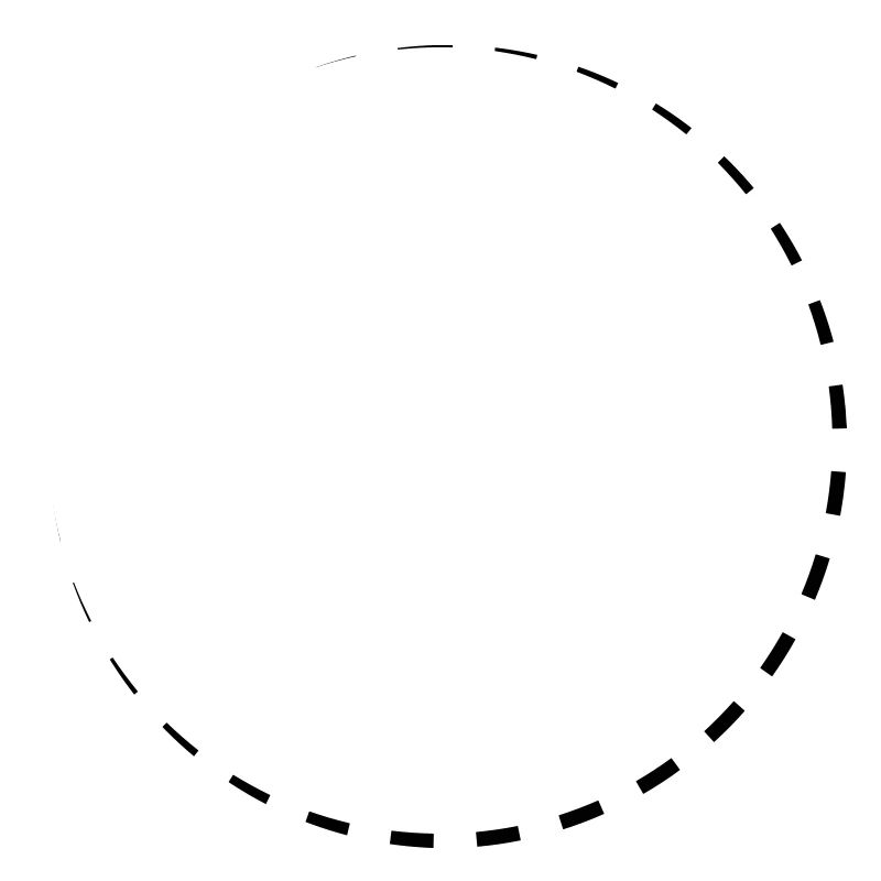 Dashed circle