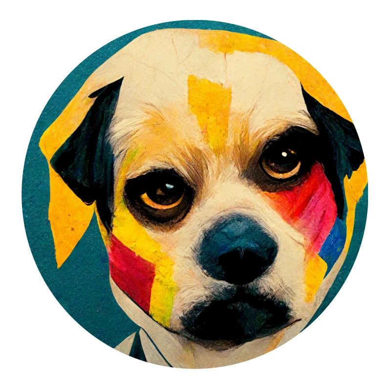 Drôle de chien Pop Art