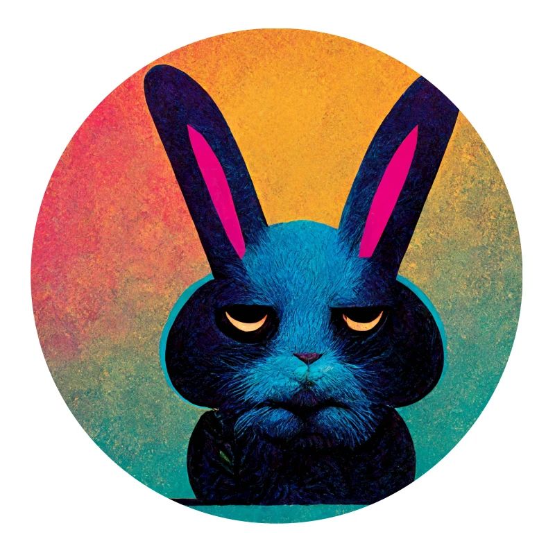 Lustiger Pop Art Hase