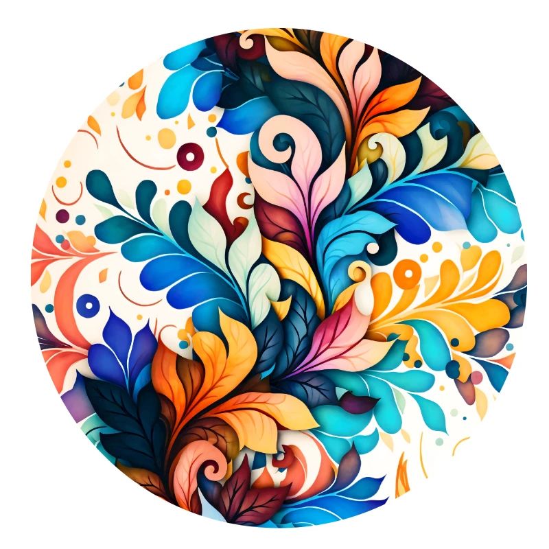 Motif de fleurs colorées
