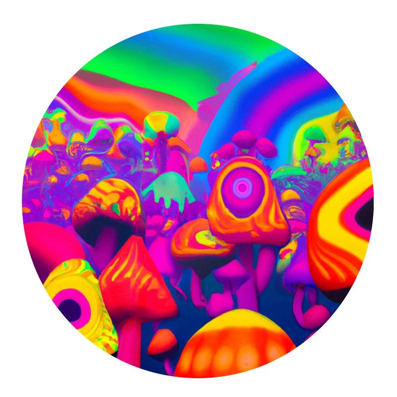 Forêt de champignons arc-en-ciel 2