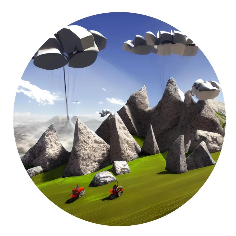 bicicle in the mountain with sunny sky and crashed