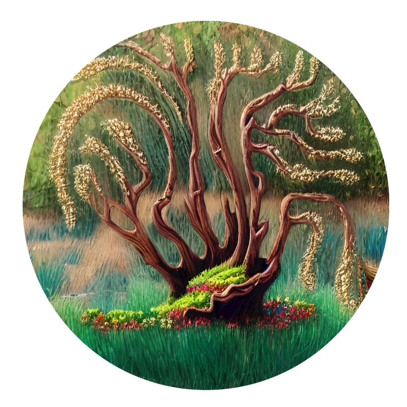 old tree during easter