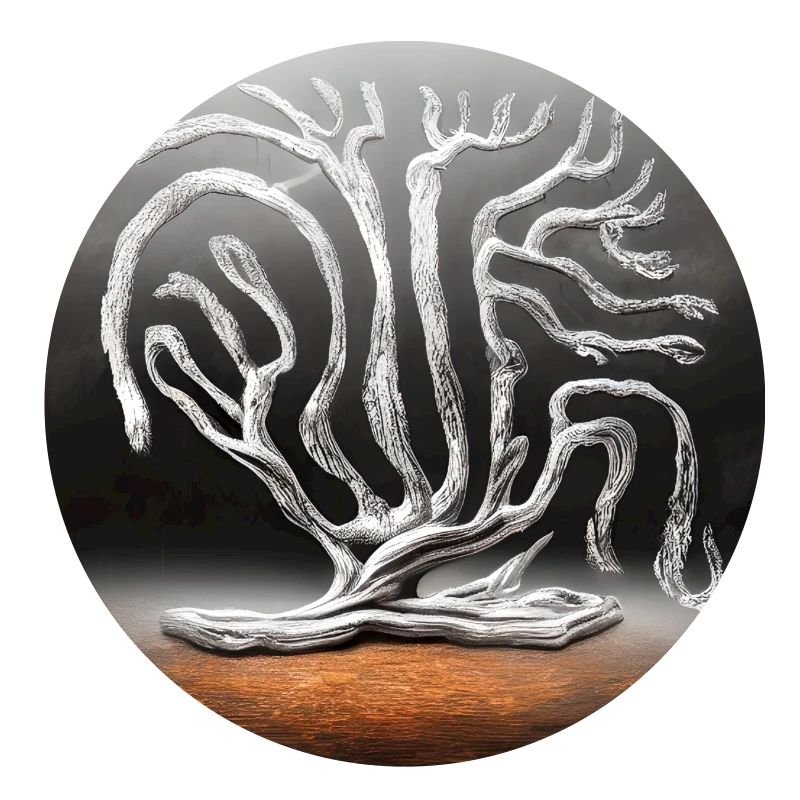 old tree hited by lightning