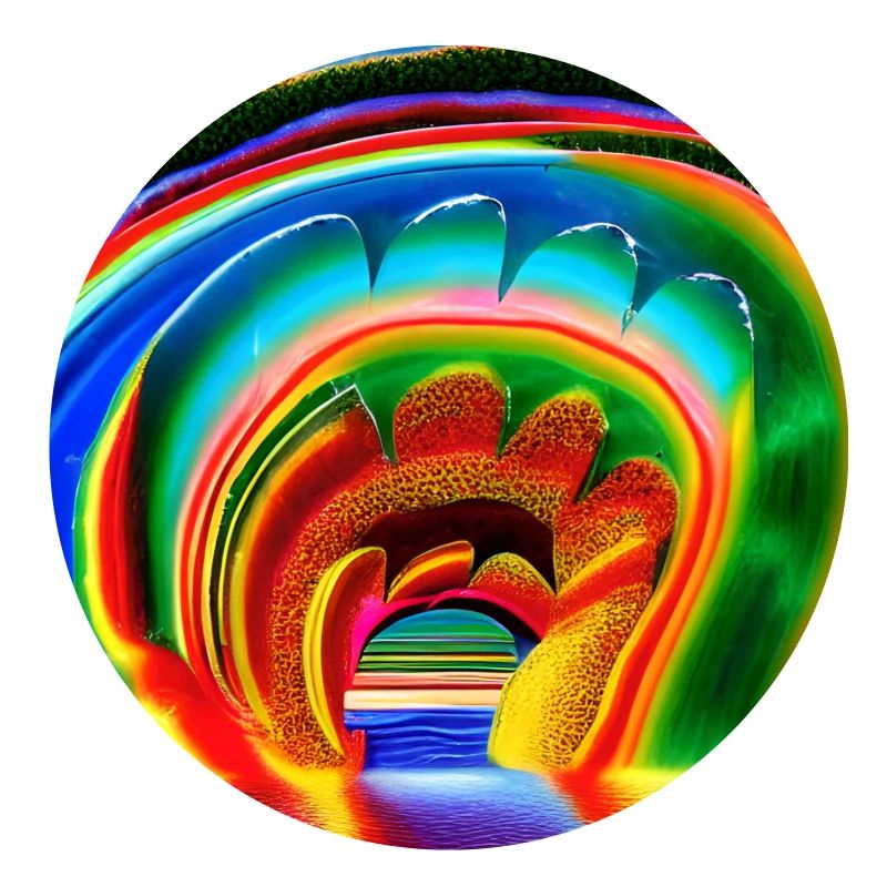 Journée ensoleillée arc-en-ciel