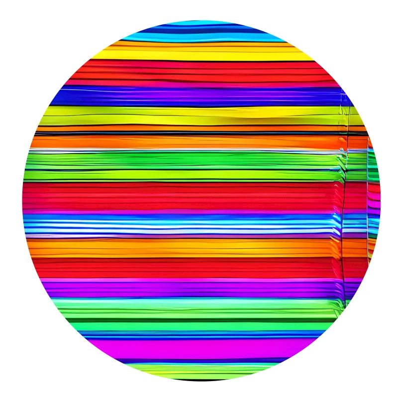 horizontal thin strips of crazy colors