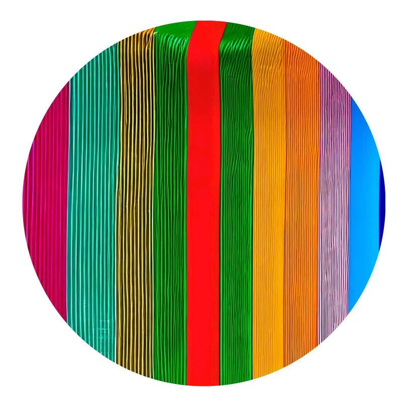 vertical thick strips of crazy colours