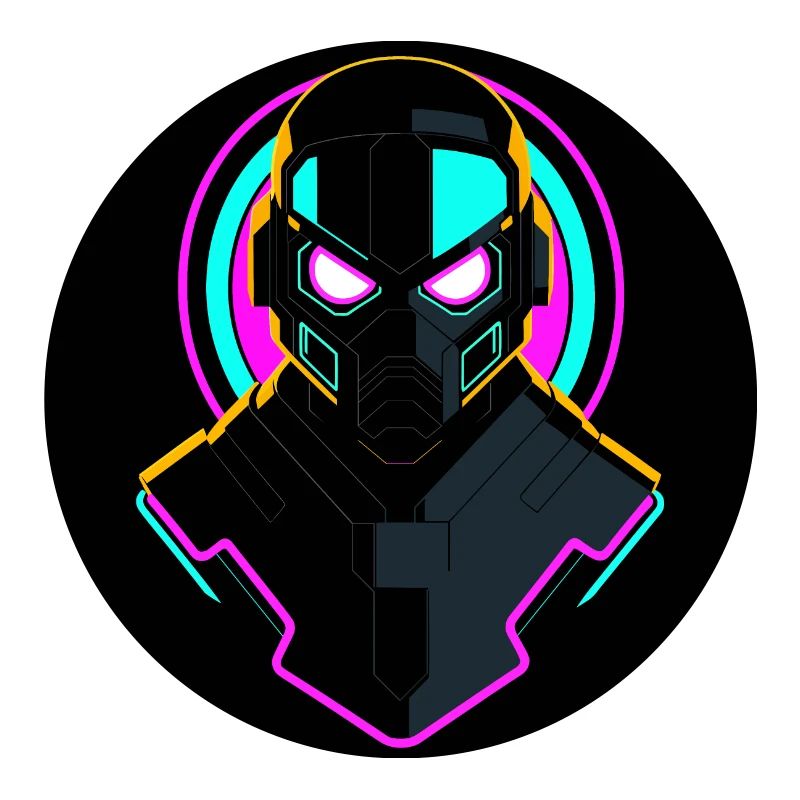 Neon Roboter