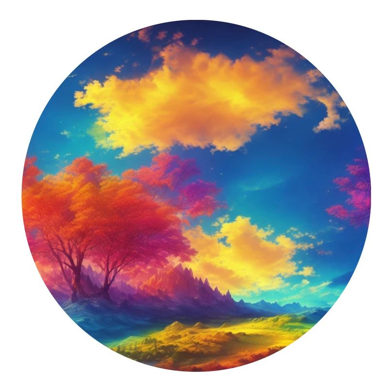 A technicolor world with a dazzling array