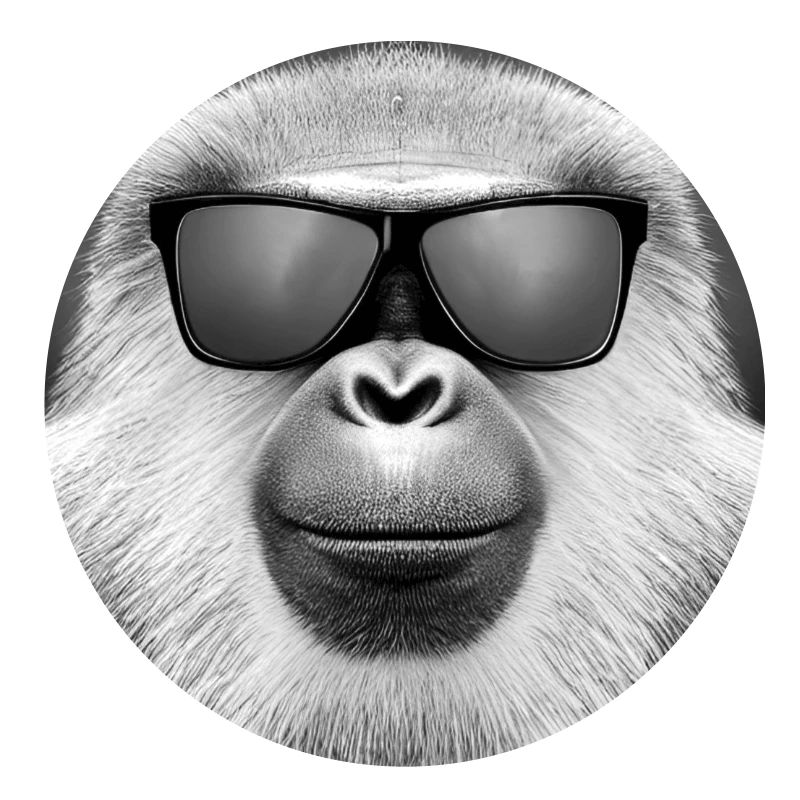 Affe mit Sonnenbrille