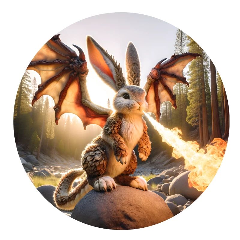 Fire Breathing Bunny Dragon #12