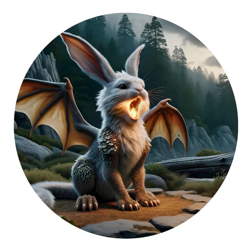 Feuerspeiender Hase Drache #20
