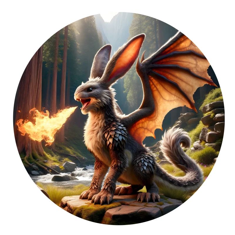 Fire Breathing Bunny Dragon #11