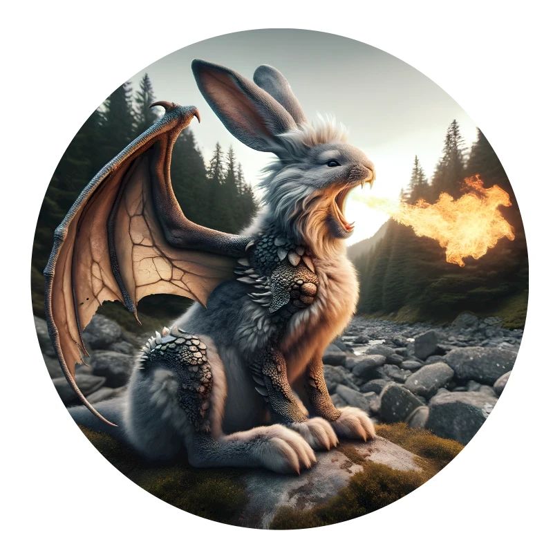 Dragon Lapin Cracheur de Feu #25