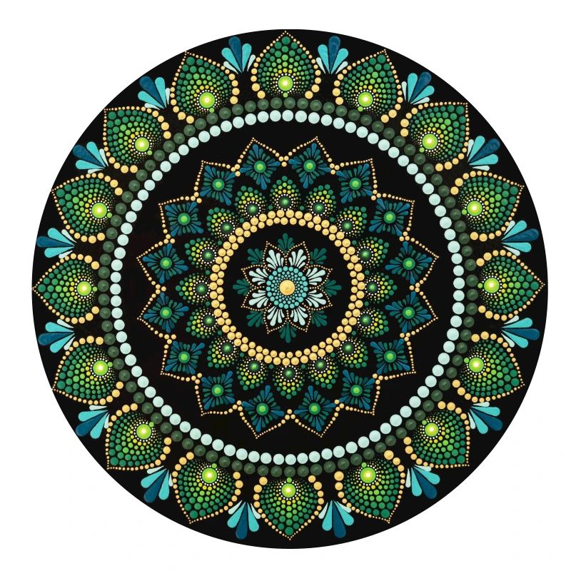 Abondance - Mandala Vert