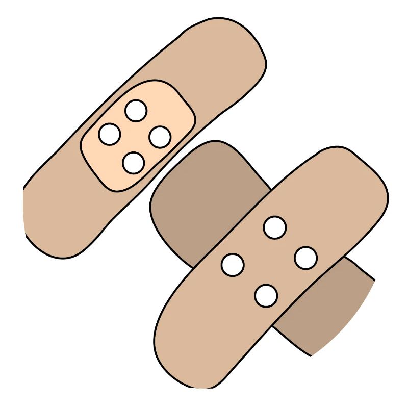 Patch, blessure, blessure, guérison, idée cadeau