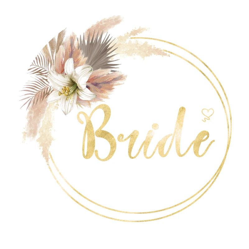 Team Bride! Boho Circle Floral Wreath
