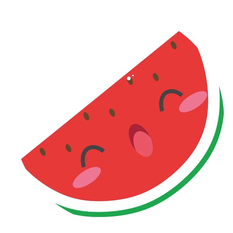 melon d'eau douce - pastèque douce avec le sourire