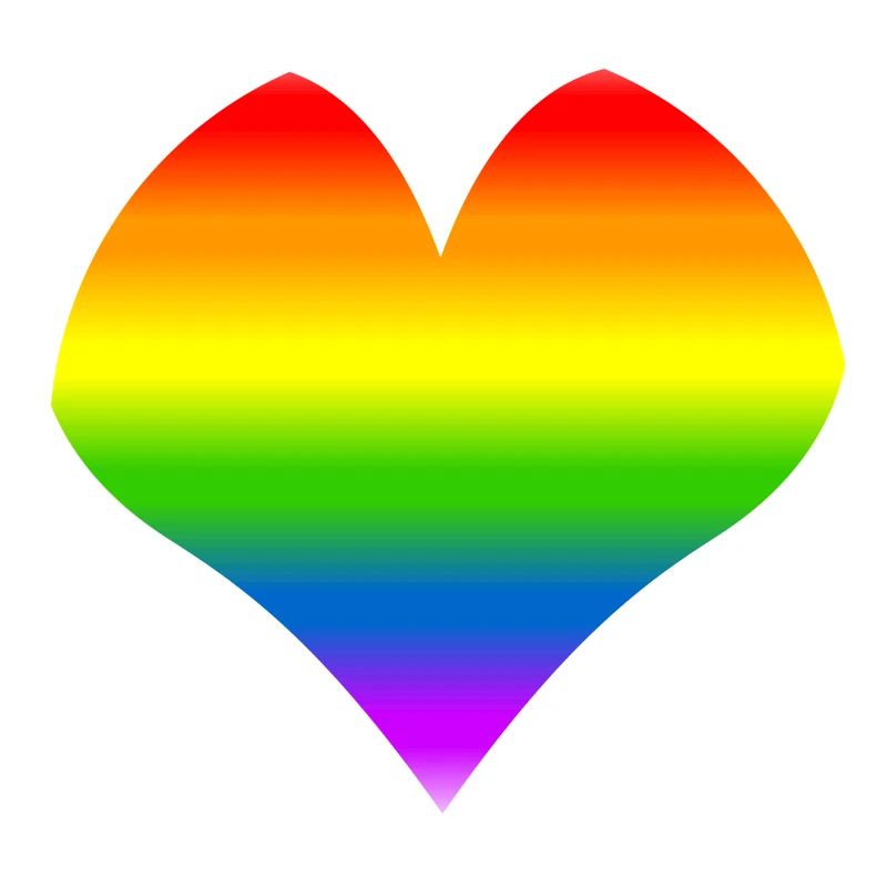 Rainbow heart