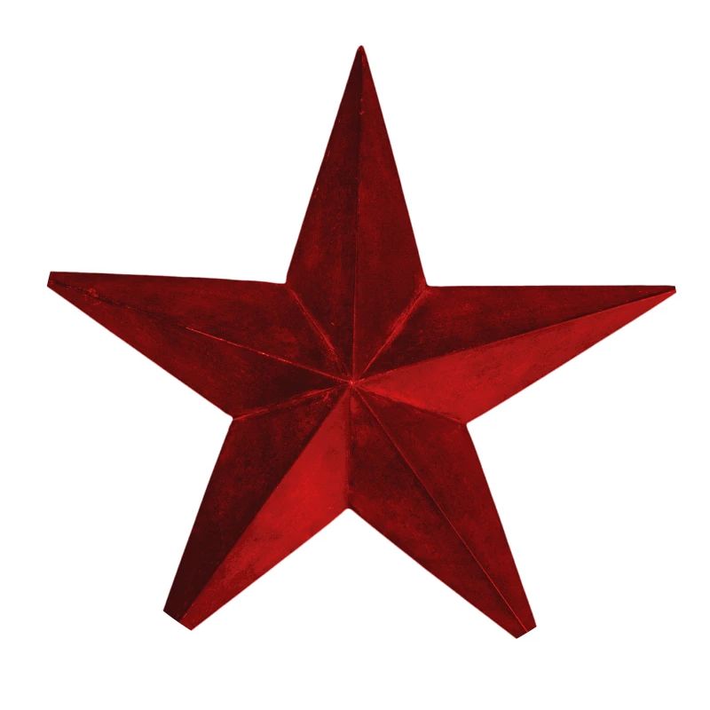Red star dark worn old - gift idea