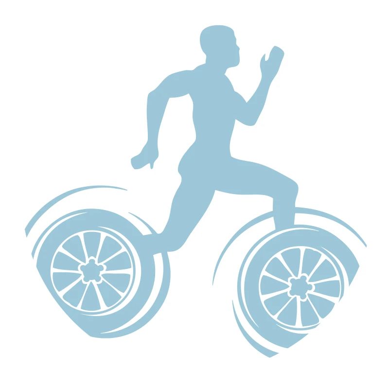 sportif sprinter athletisme roue course