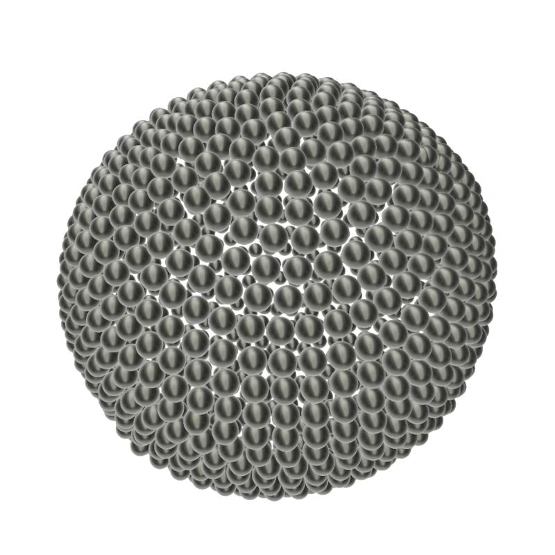 Titanium balls in 3D optics