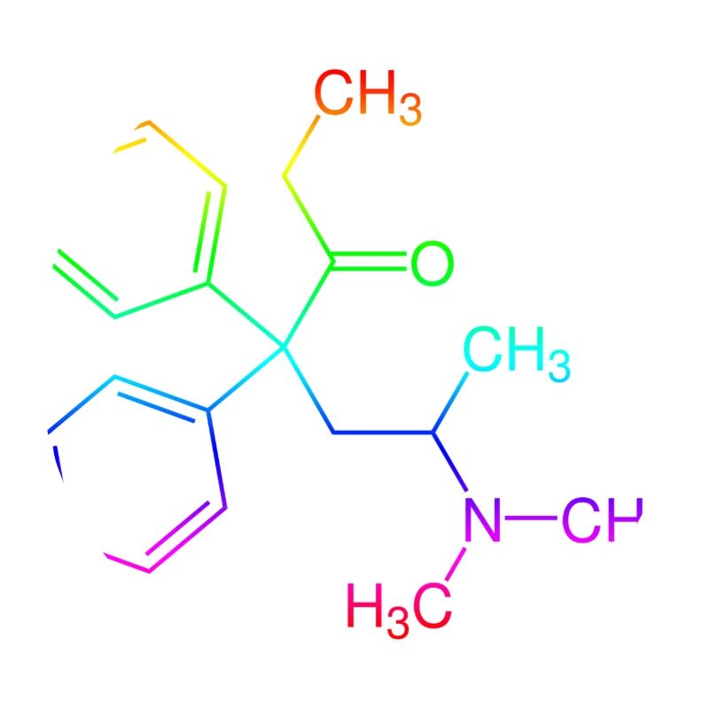 Methadone structural formula