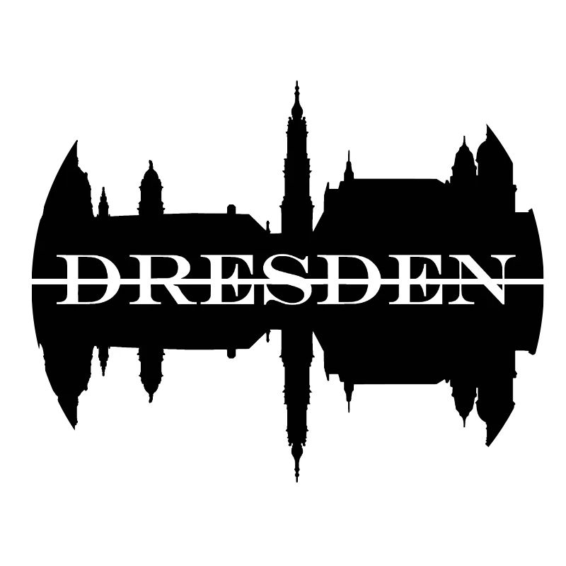 Silhouette de skyline de Dresde