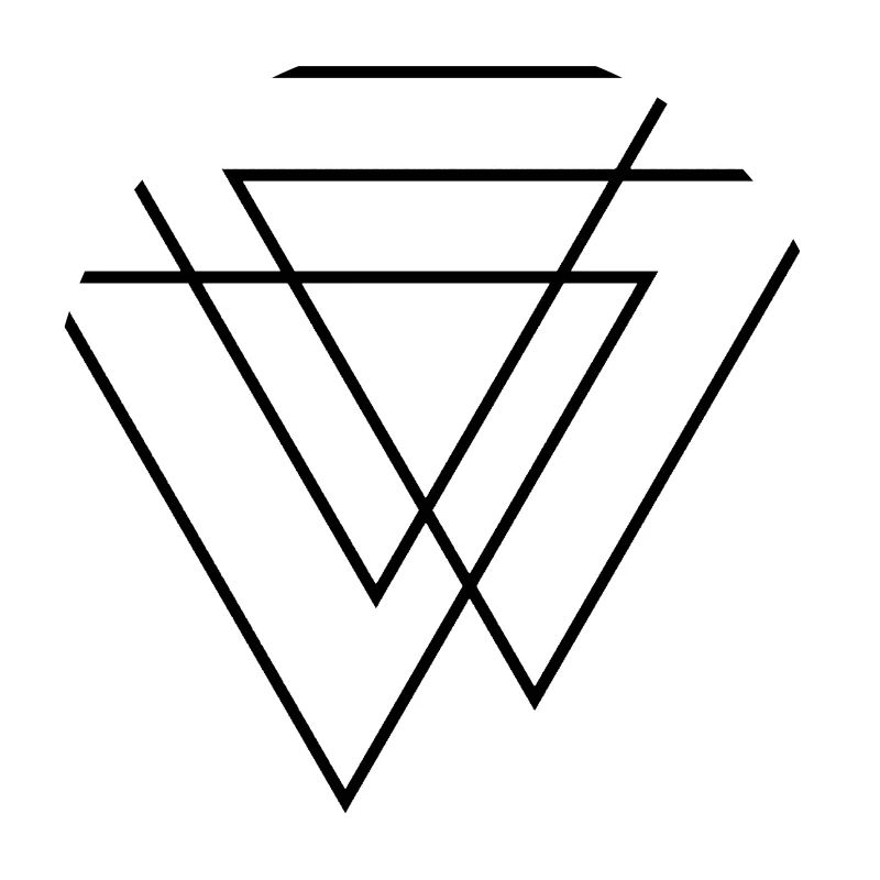 3D Triangles - Three Triangles - Three Triangles Design