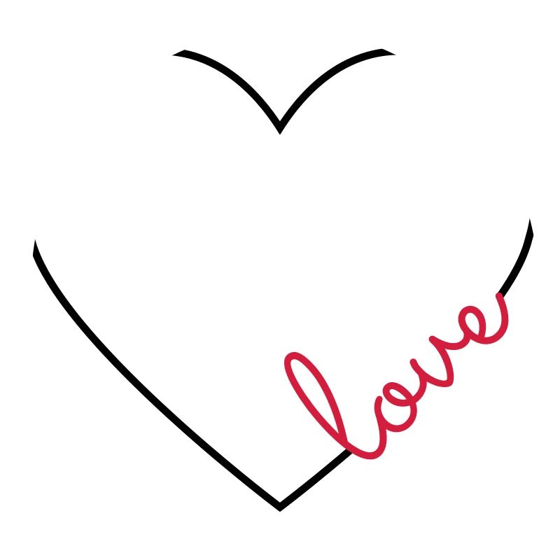 Love heart frame