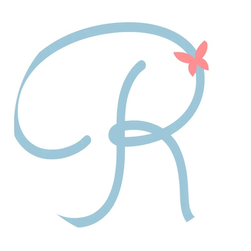 Lettre R lettre initiale papillon