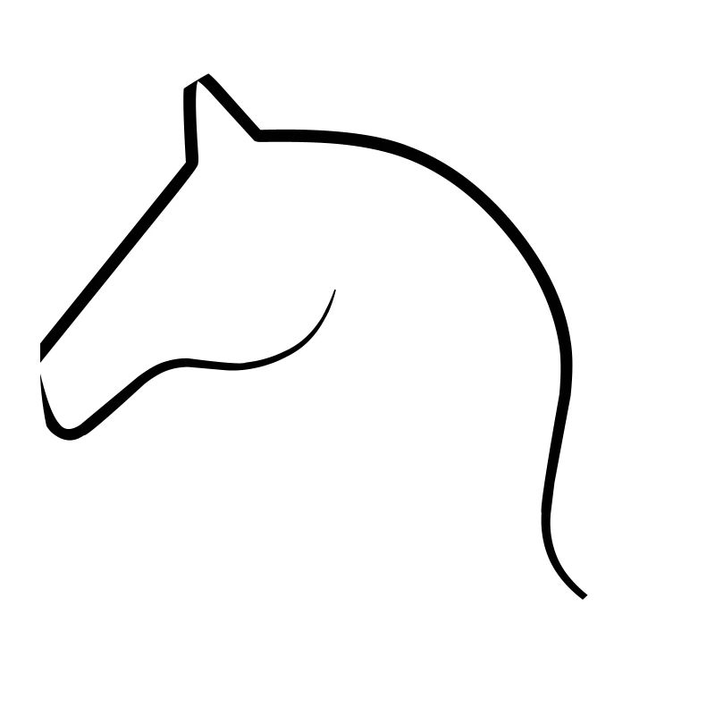 Line Art Pferd