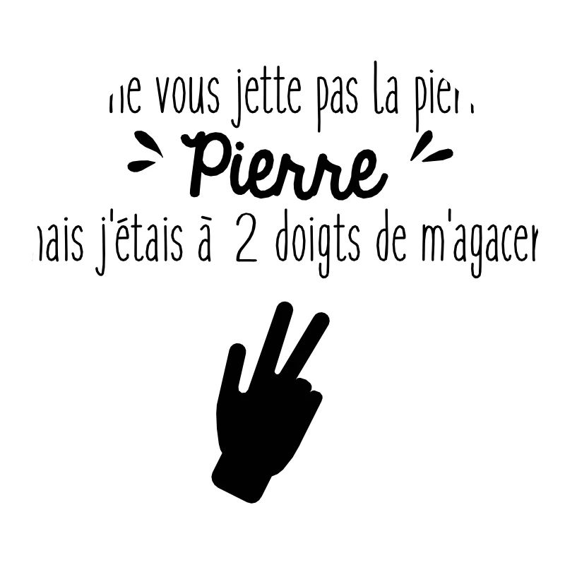 Je ne vous jette pas la pierre Pierre
