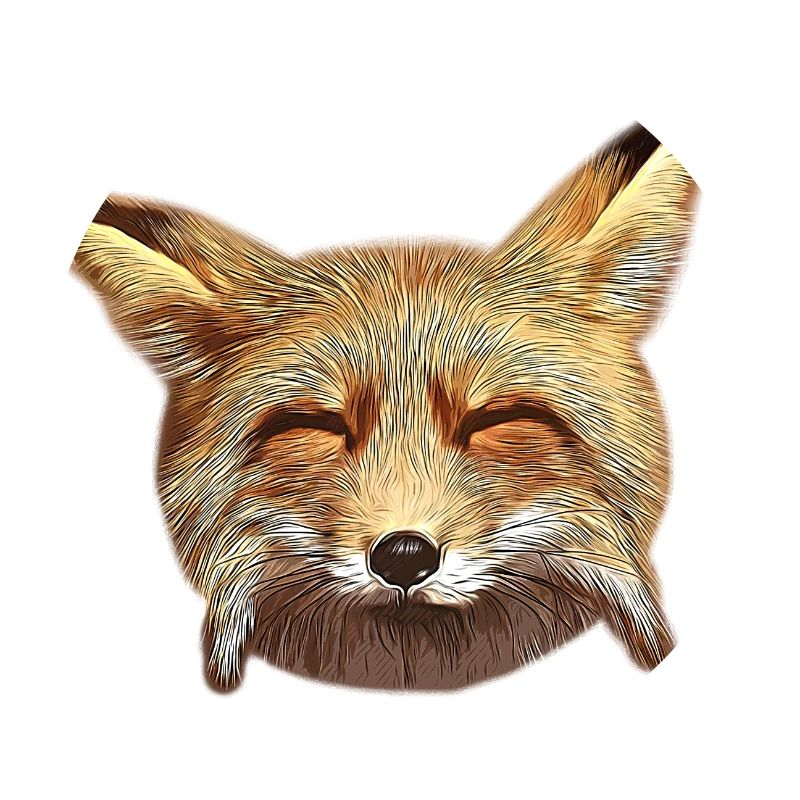 gxp fox renard week-end joyeux heureux vector art