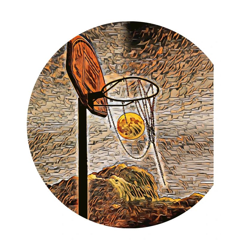 Basket-ball au clair de lune