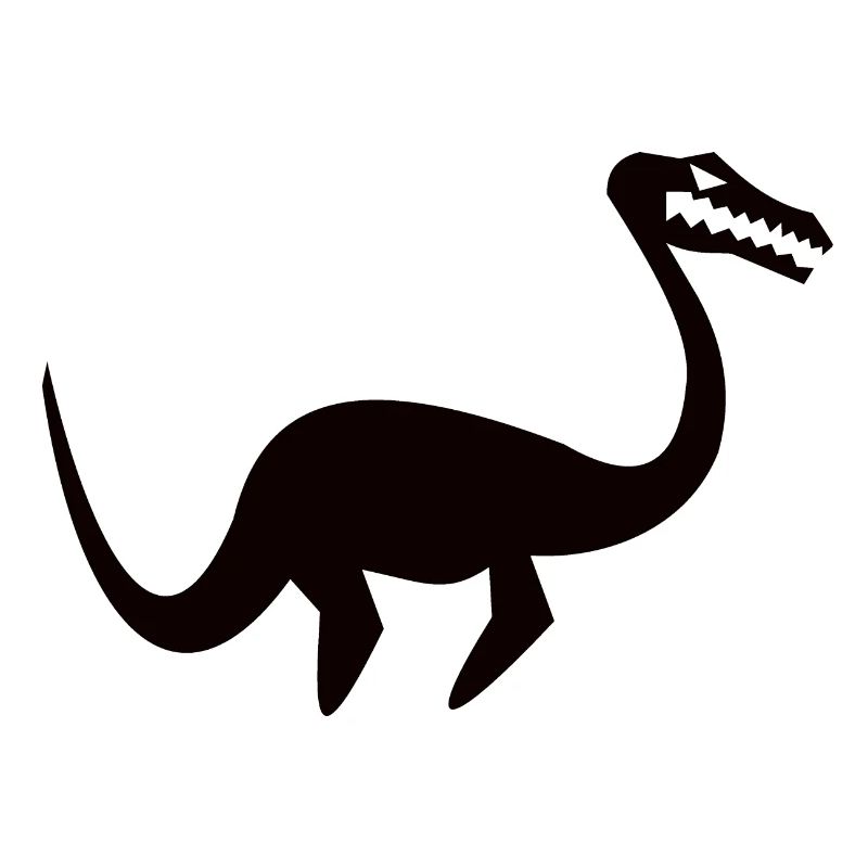 Conception cool de la silhouette de Plesiosaurus