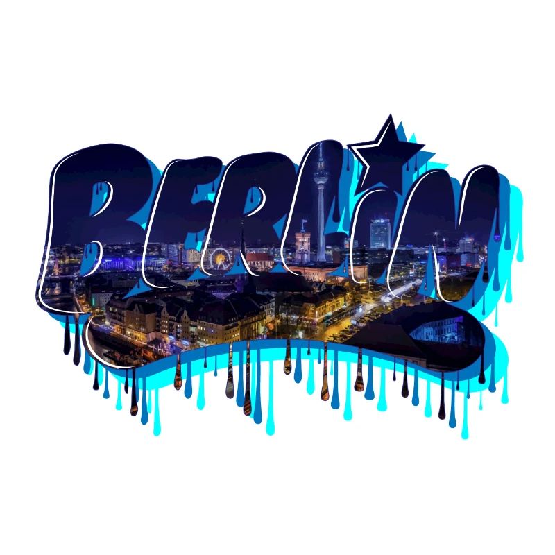 Lettrage de graffiti de Berlin