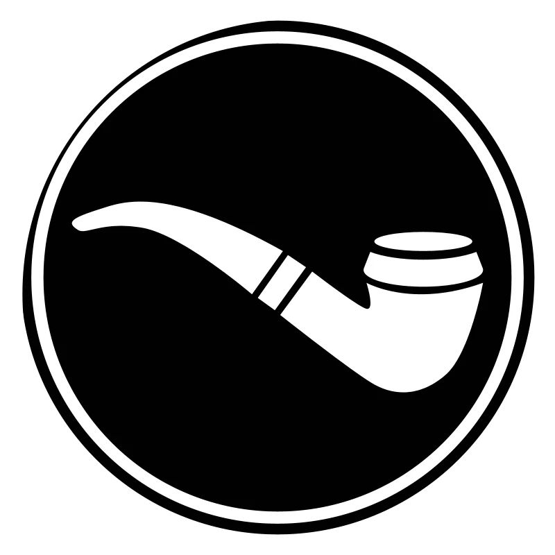 Smoking a pipe