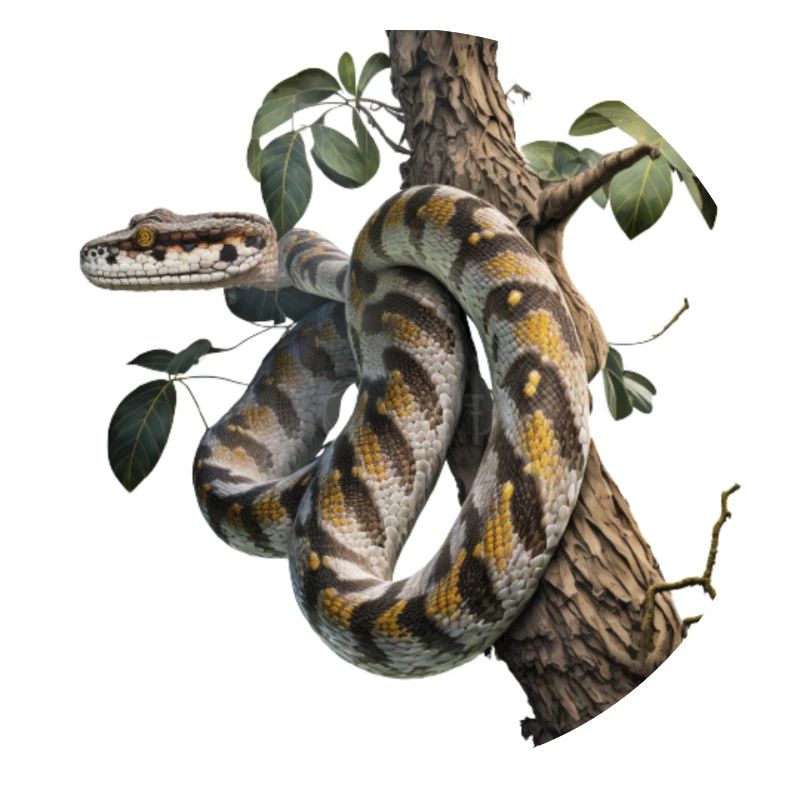 Python in the tree: A majestic animal