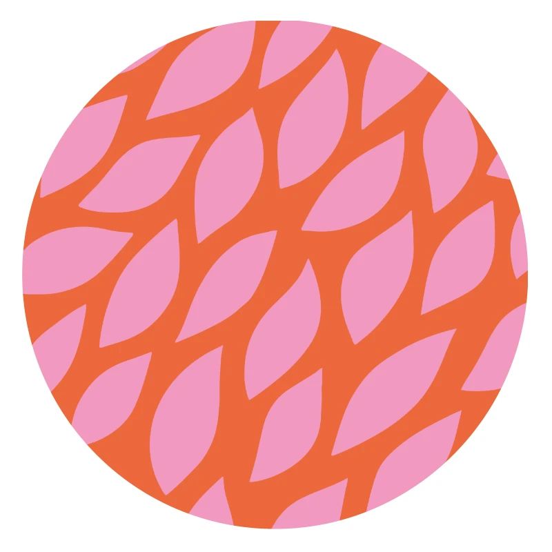 Modern leaf shape pattern