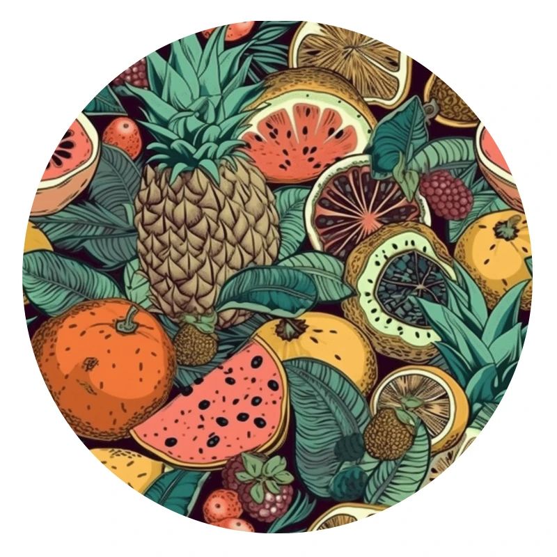Pattern Exotic Pineapple Pattern Tropical Fruits