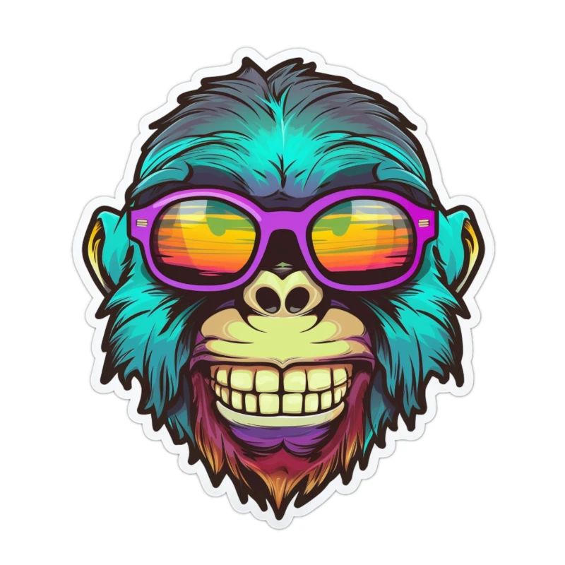 Psychedelic monkey