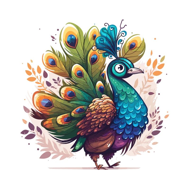 Peacock in full display