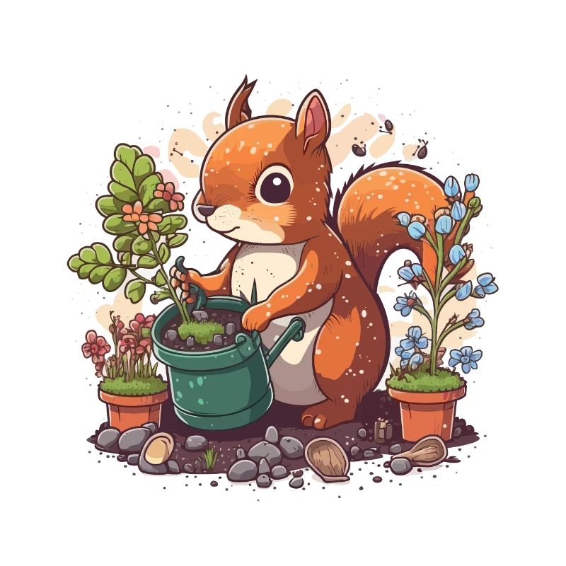 Eichhörnchen-Gärtner