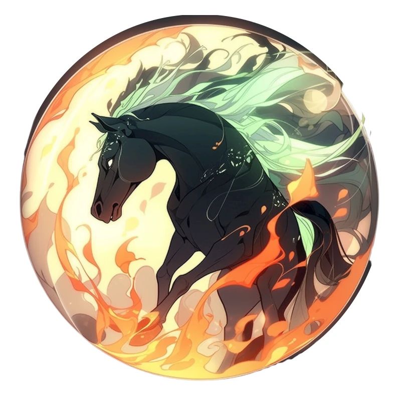 The Celestial Black Stallion
