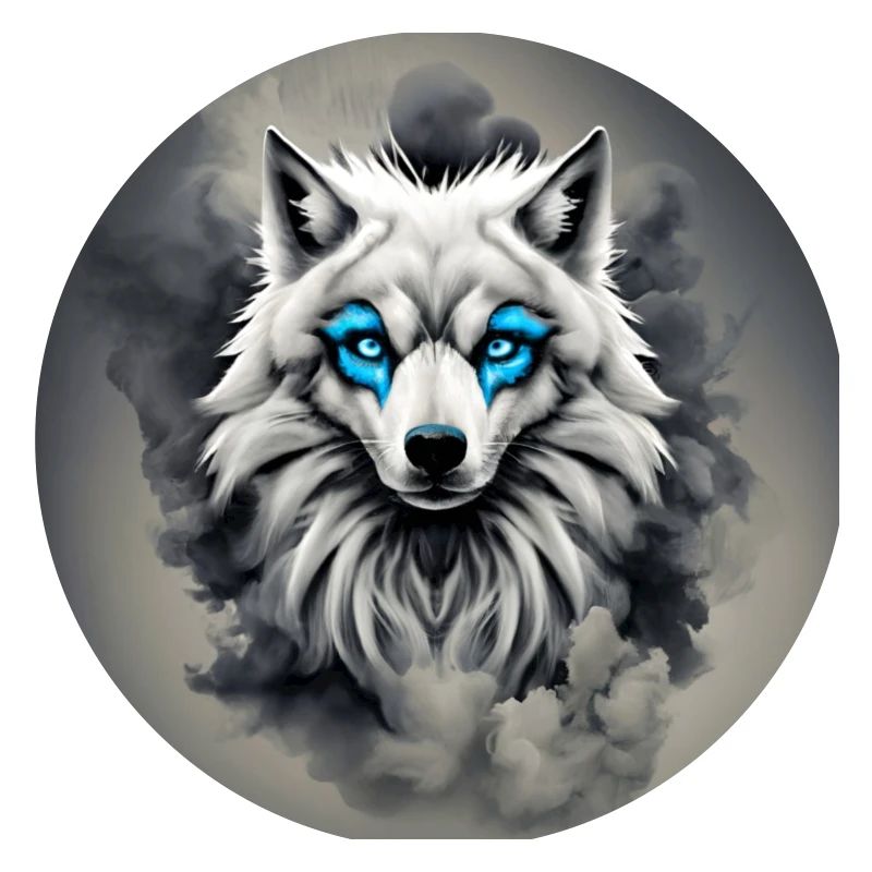 loup yeux bleus