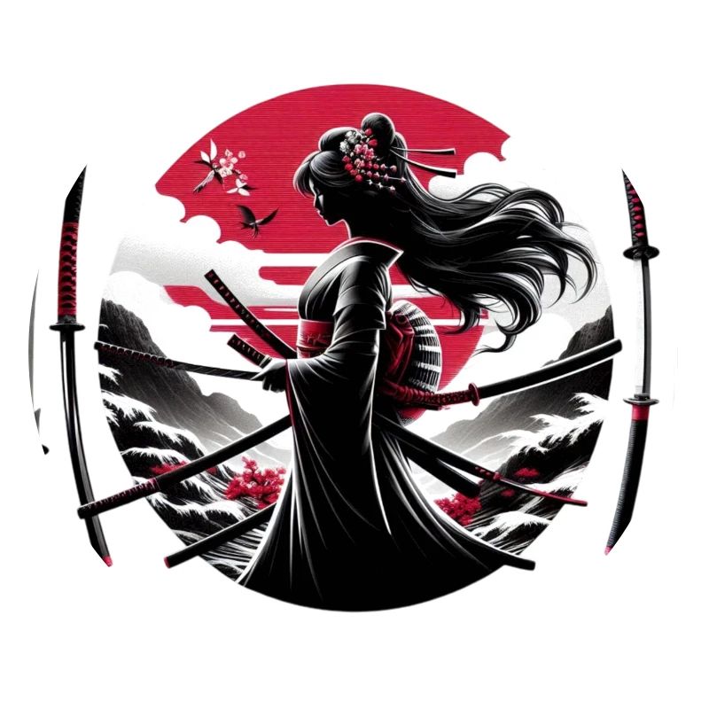 Samurai Mädchen Katana