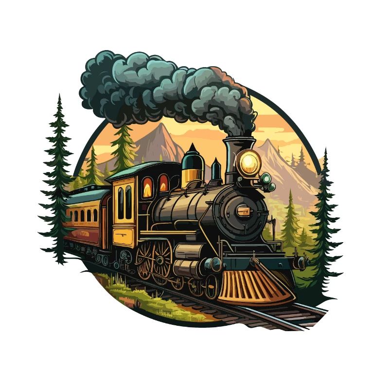 Zeitreise: Eine altmodische Dampfeisenbahn