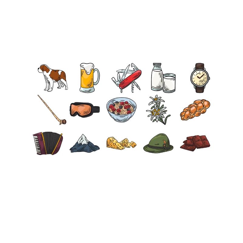 Schweiz Symbole - Schweizer Elemente