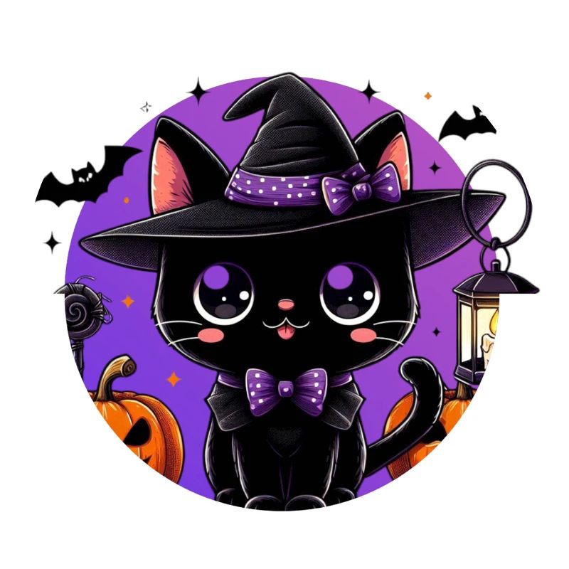 Süßes Kätzchen Halloween v2